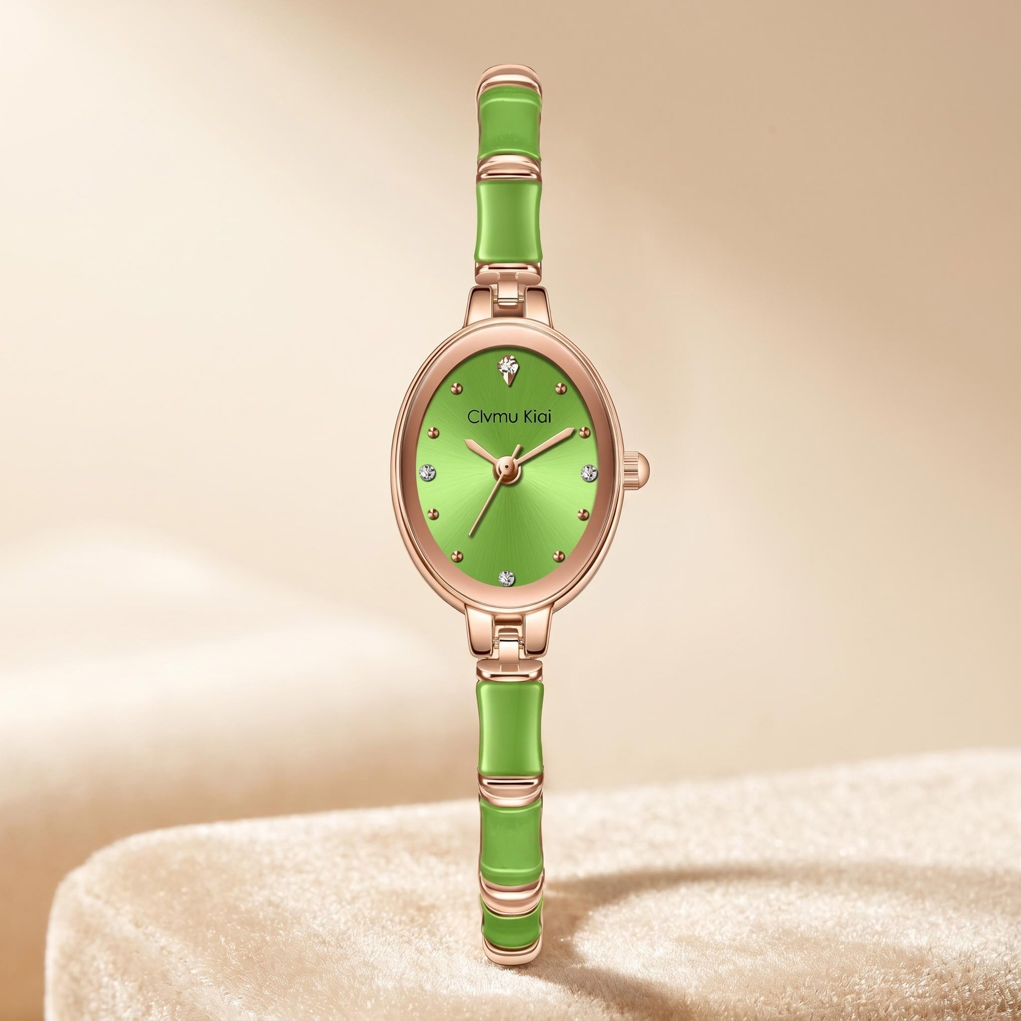 Edge Tape Roll - Montre en quartz vert pour femme