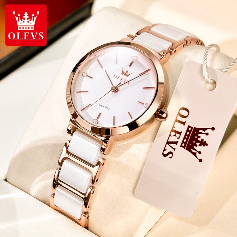 Edge Tape Roll - OLEVS-Montre-bracelet de luxe en or rose